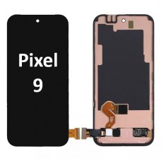 Google Pixel 9 5G (2024) LCD / OLED touch screen with frame and fingerprint  (Original Service Pack) [Black]  G949-00947-00